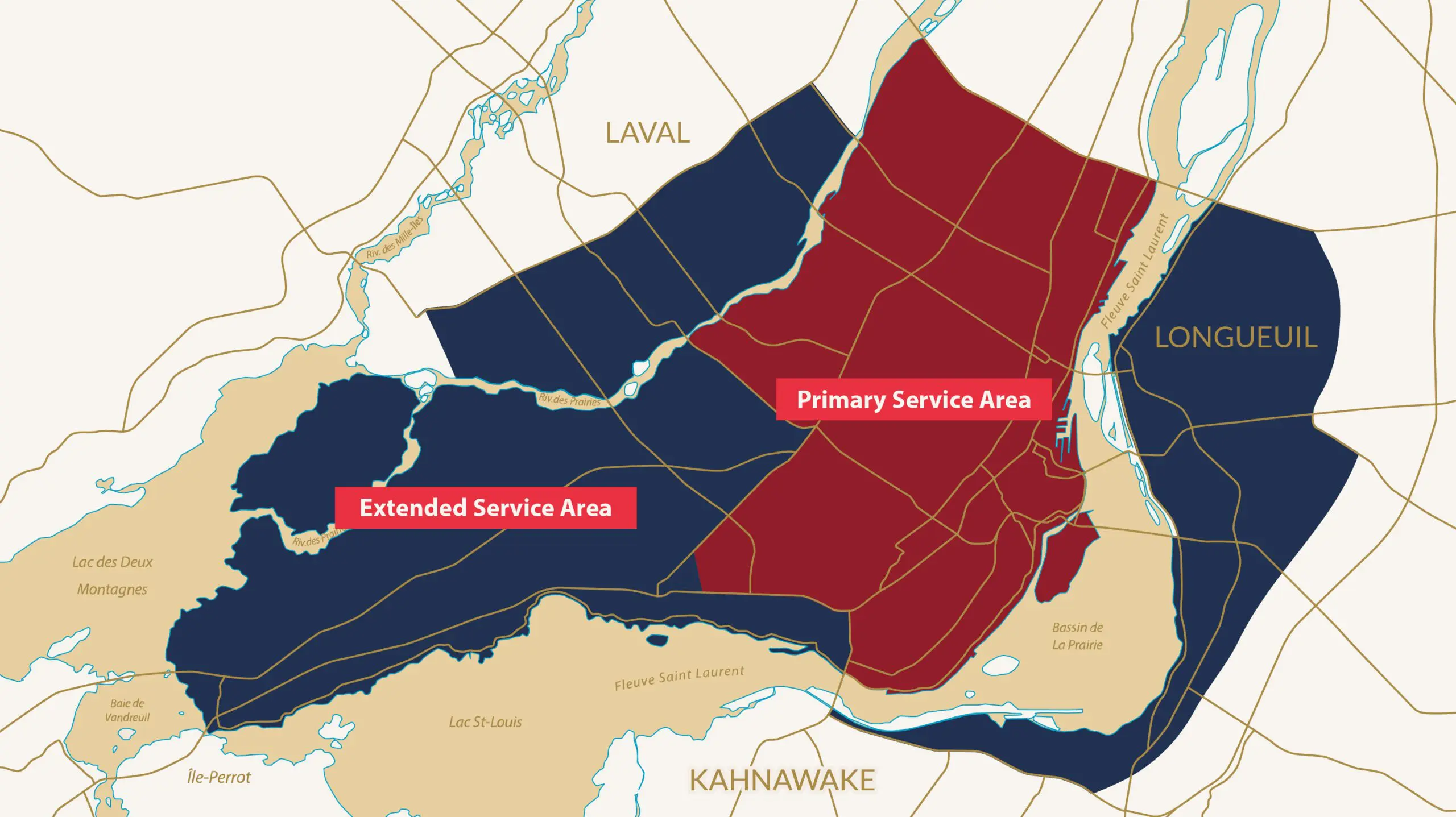 Montreal-Map-Canada-Appliance-Services map of appliance services in Montreal